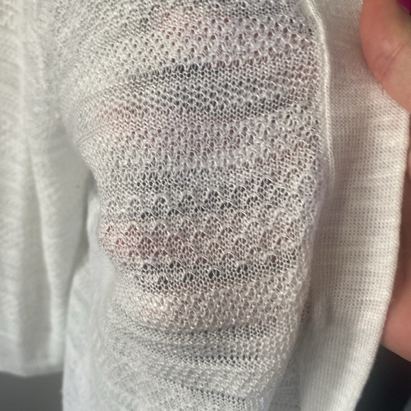 Croft & Barrow White Summer Cardigan Sweater Sz L NWOT - Picture 8 of 8